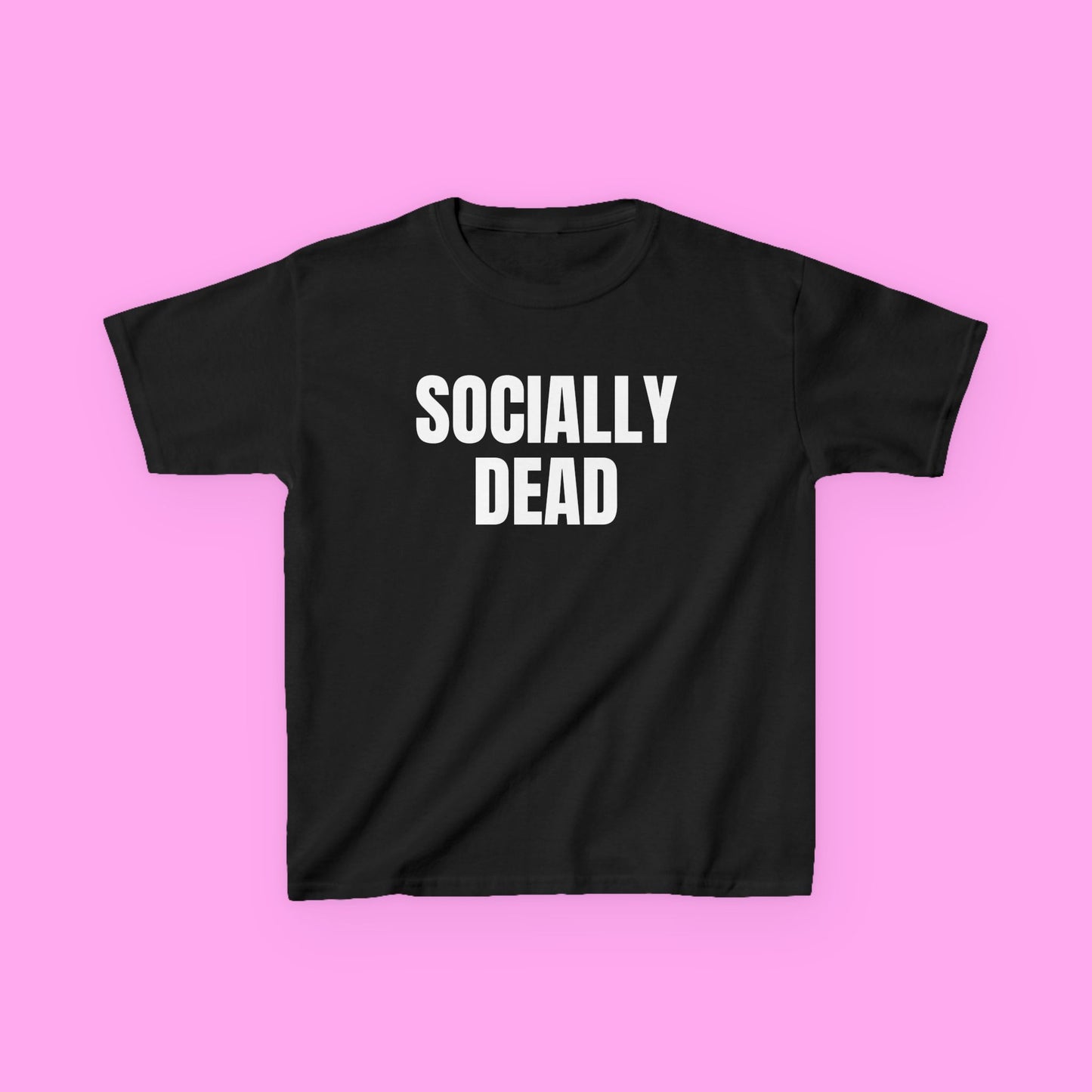 Socially dead baby tee