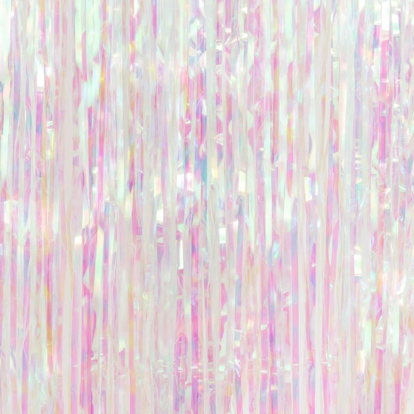 2 pack - Iridescent foil curtain backdrop