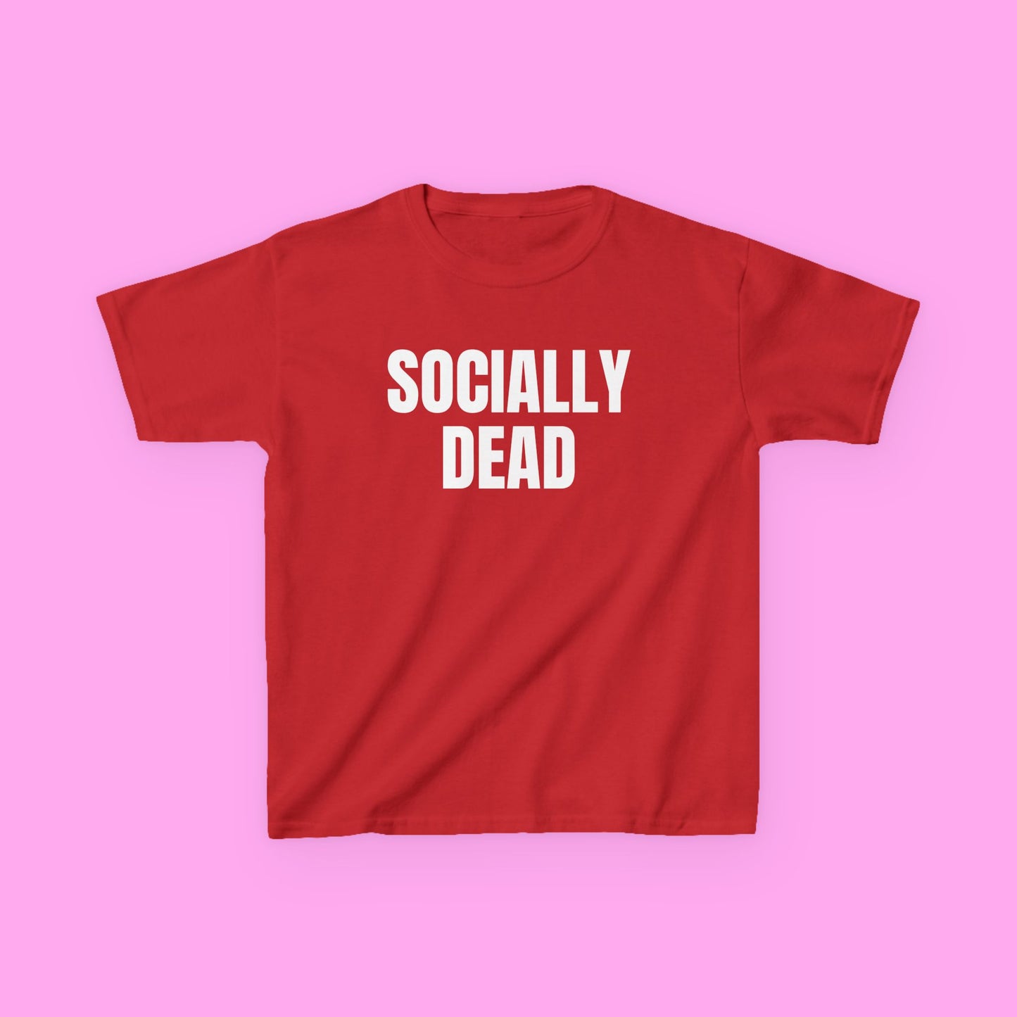 Socially dead baby tee