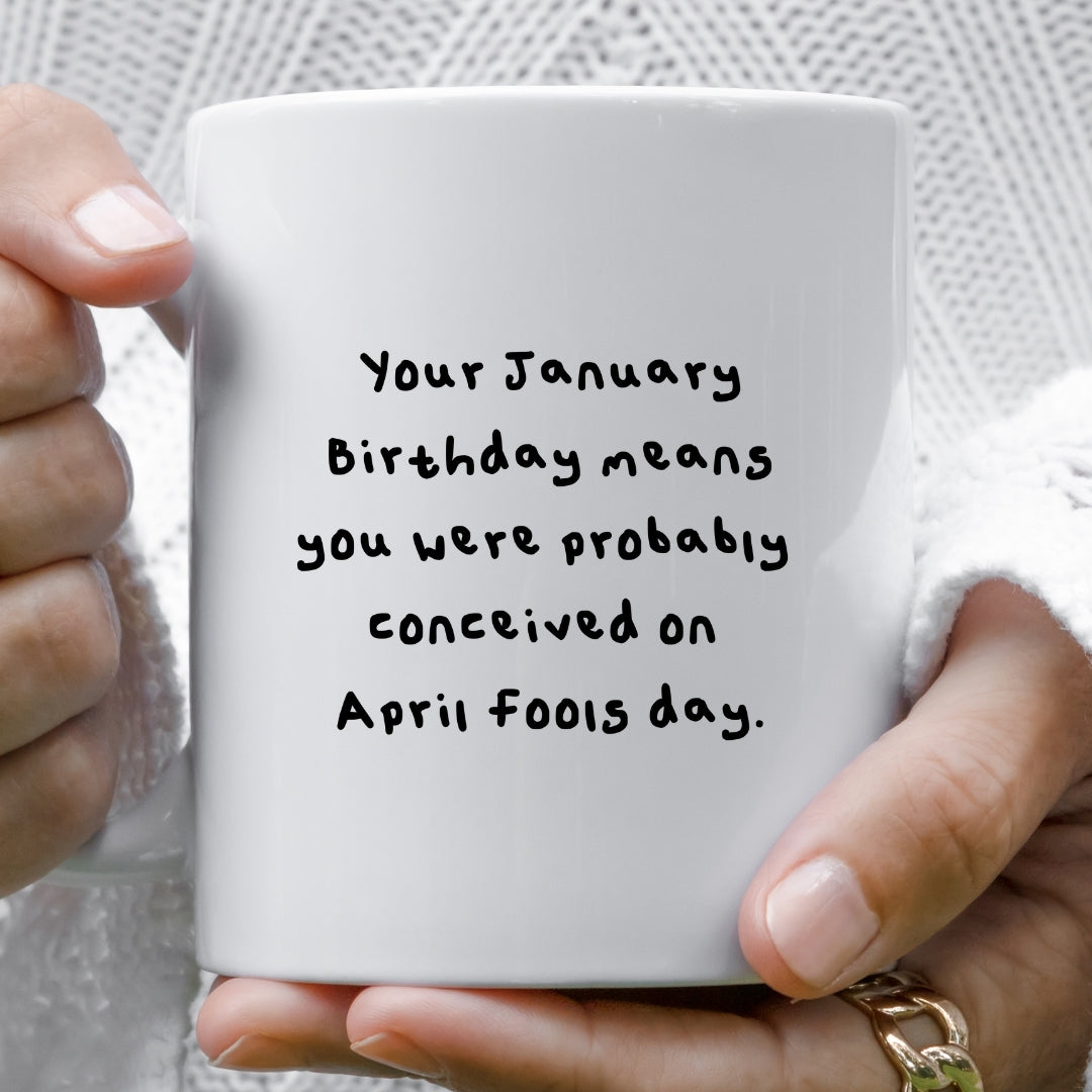 April fools day mug