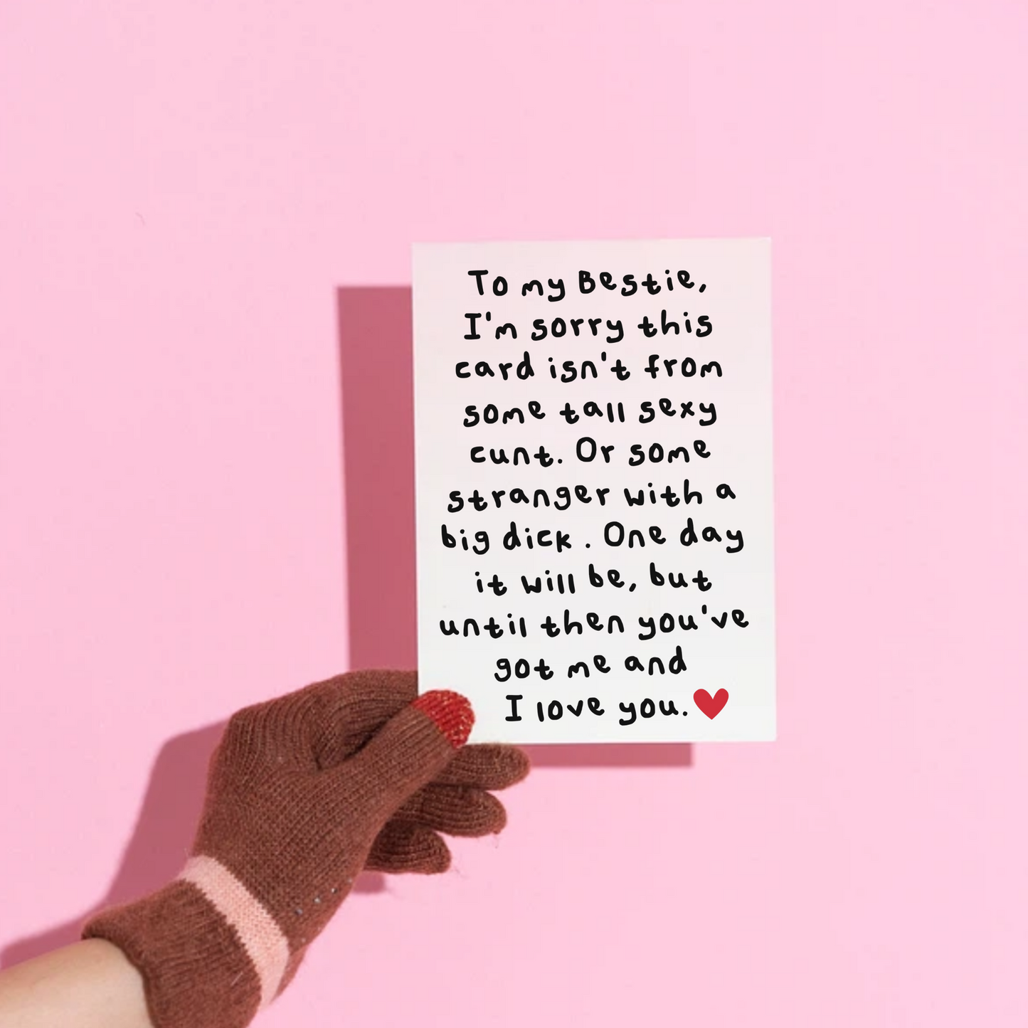 To my Bestie card
