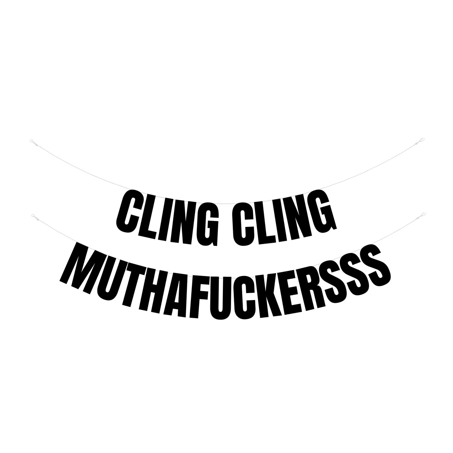 Cling cling banner
