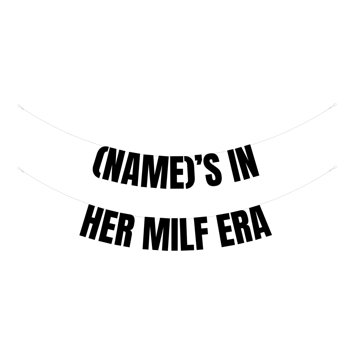 Personalised in her Milf era banner