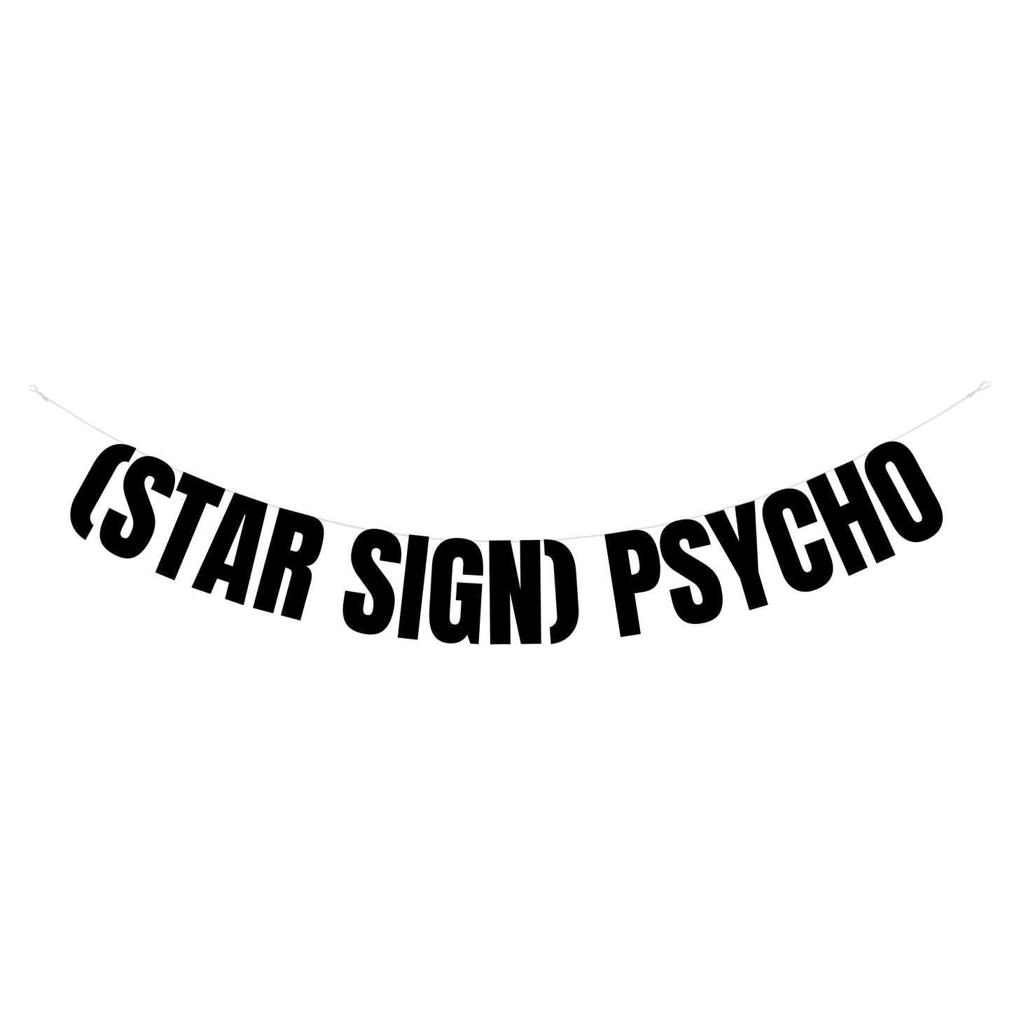 Personalised star sign psycho banner