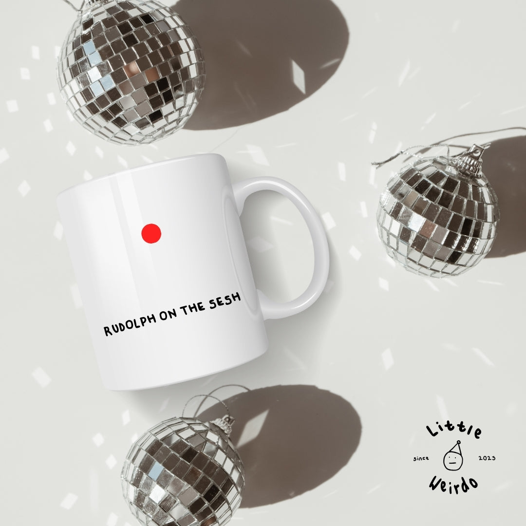 Rudolph on the sesh mug