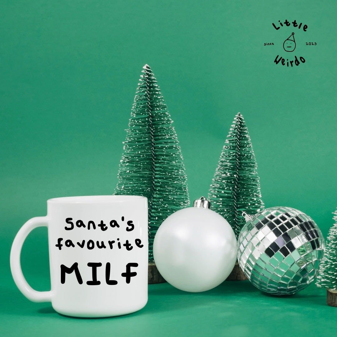 Santa's favourite milf mug