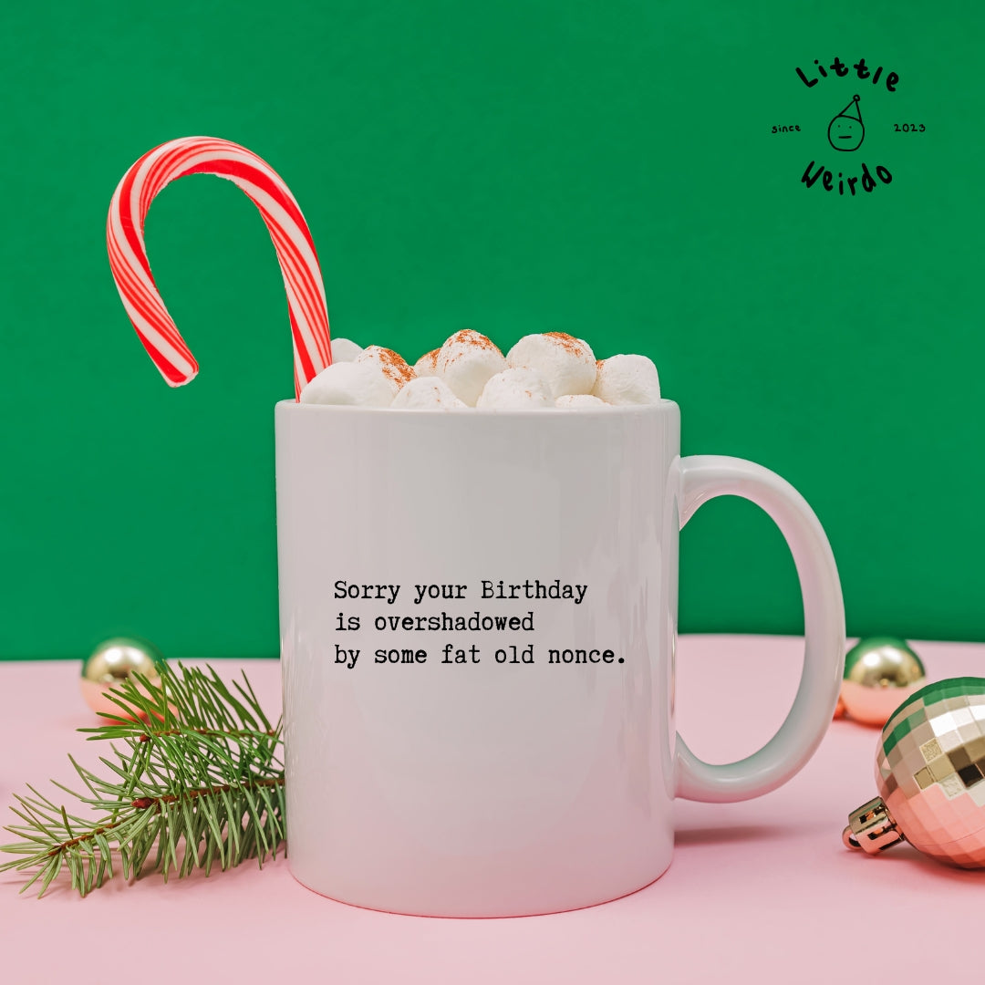 Birthday overshadowed mug