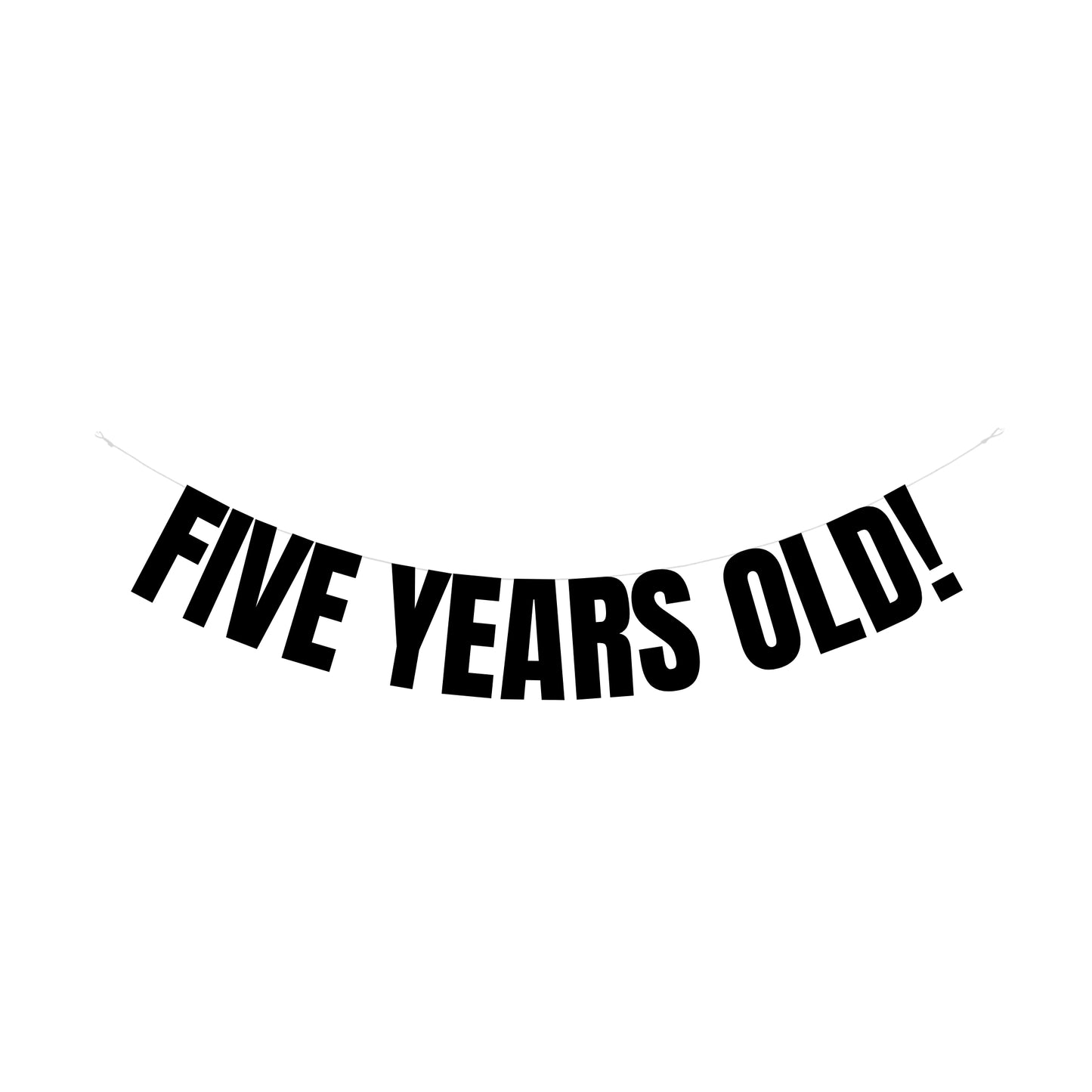 Five years old! banner