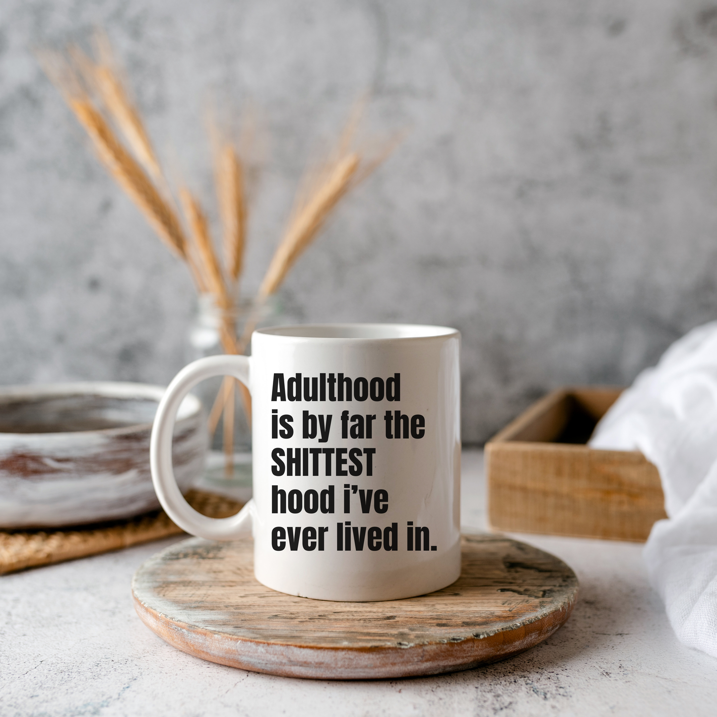 Adulthood mug