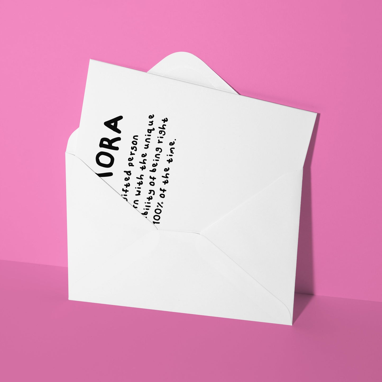 Custom always right card