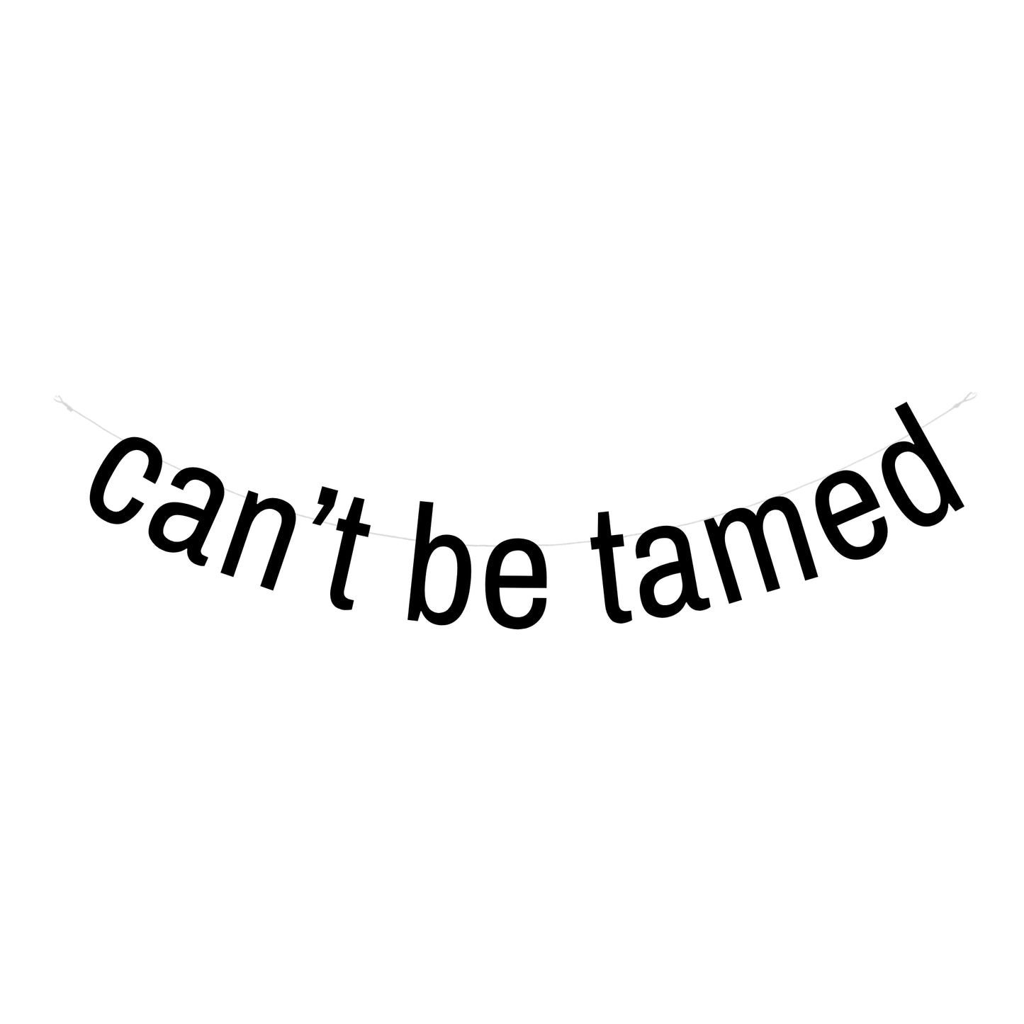 Can't be tamed banner
