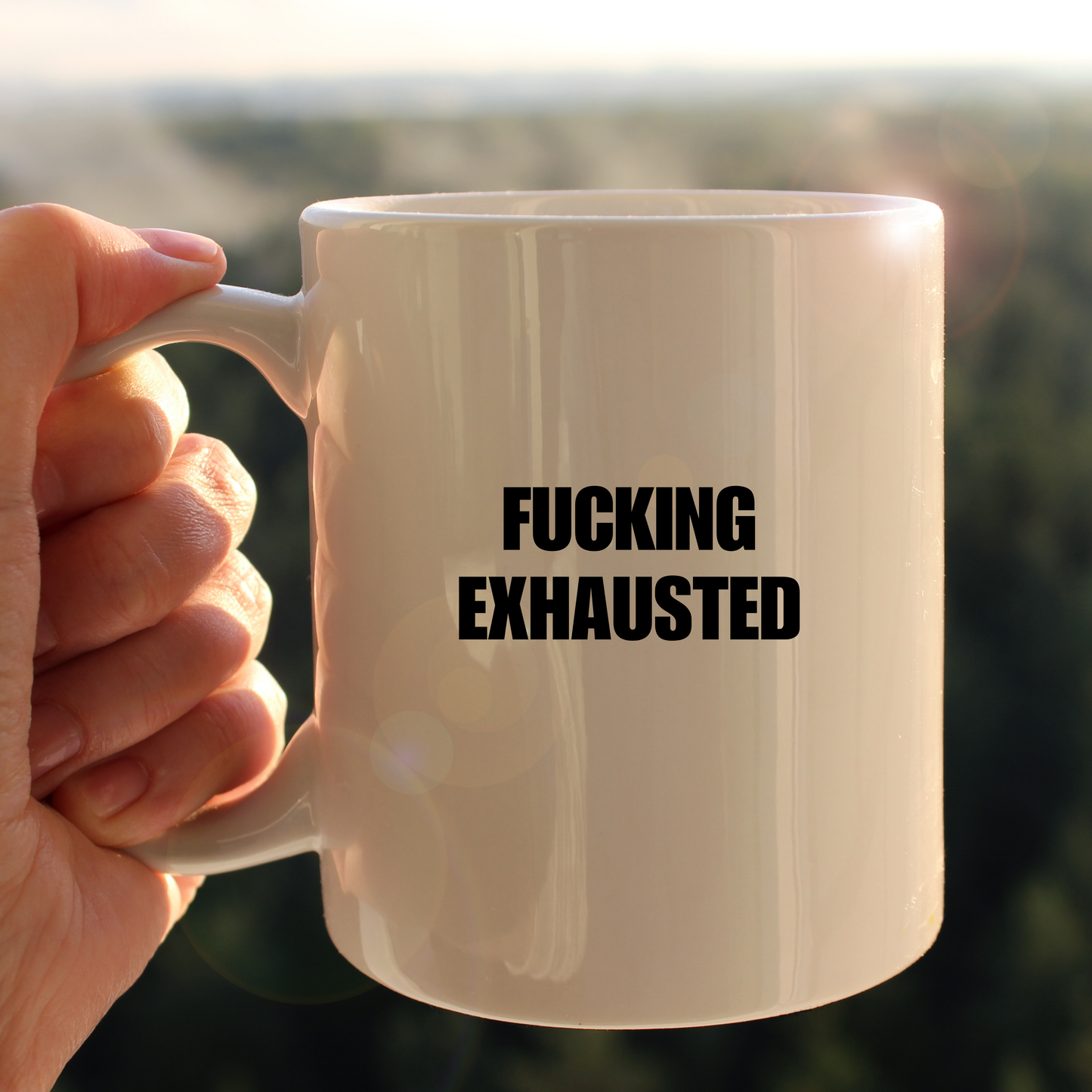 Fucking exhausted mug