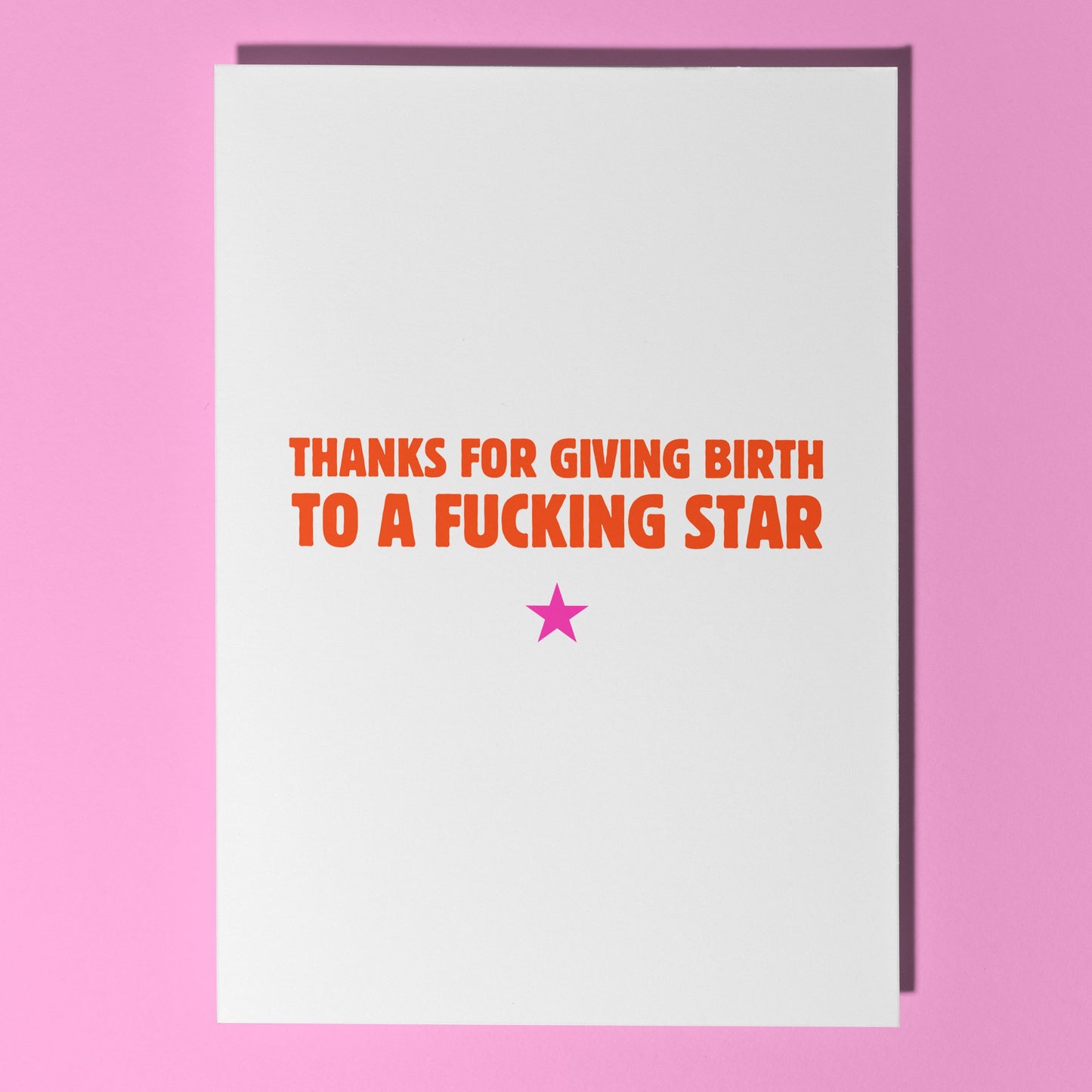 Fucking star card