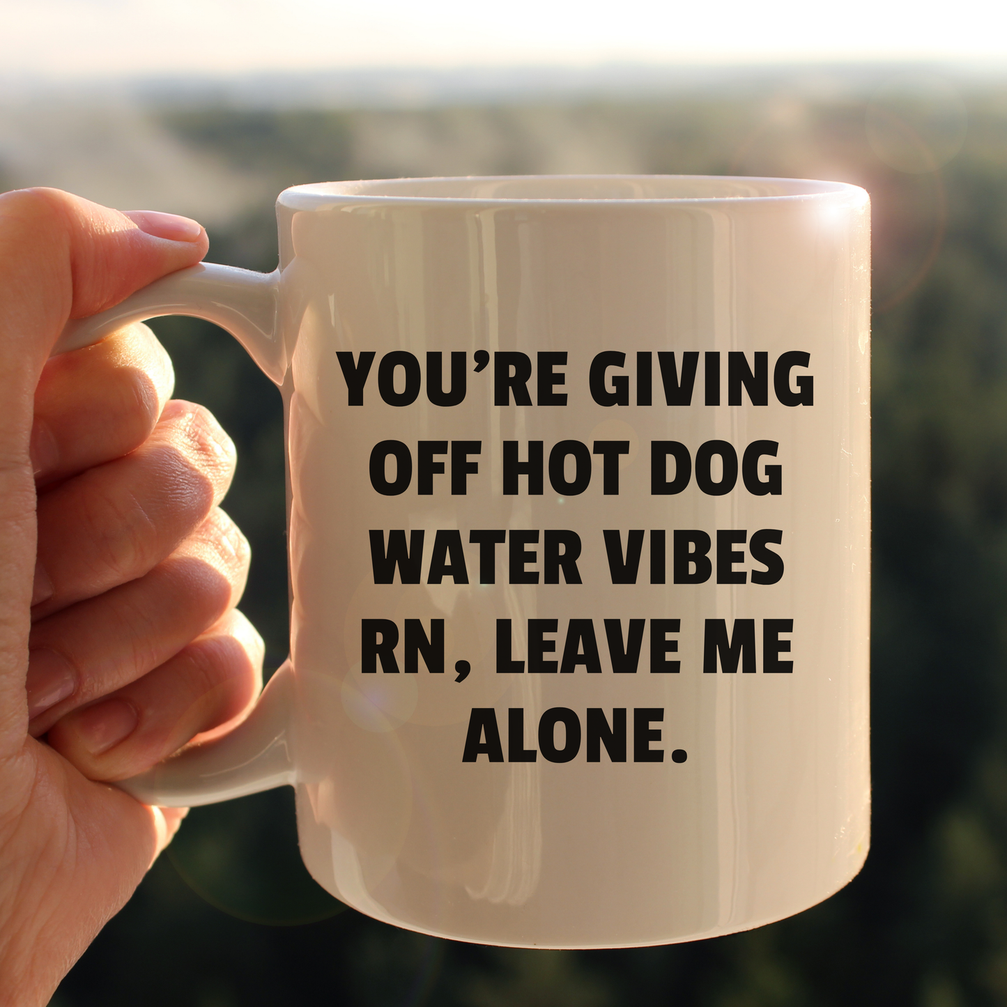 Hot dog water mug