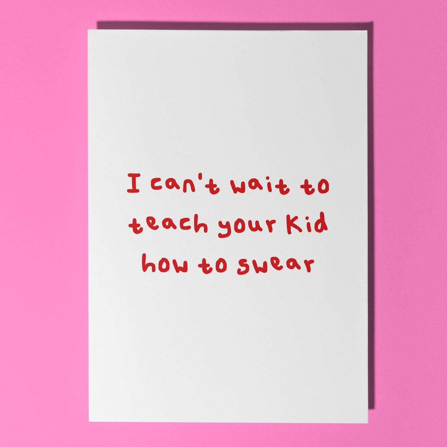 funny baby shower card