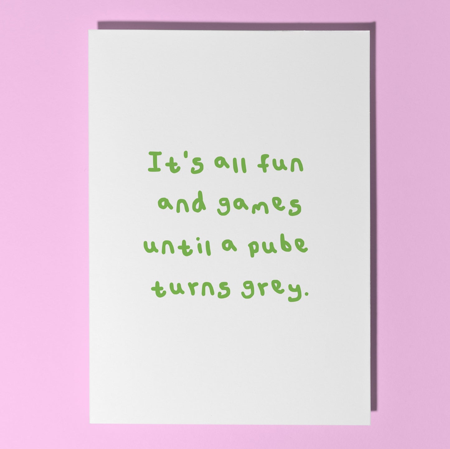 funny birthday card