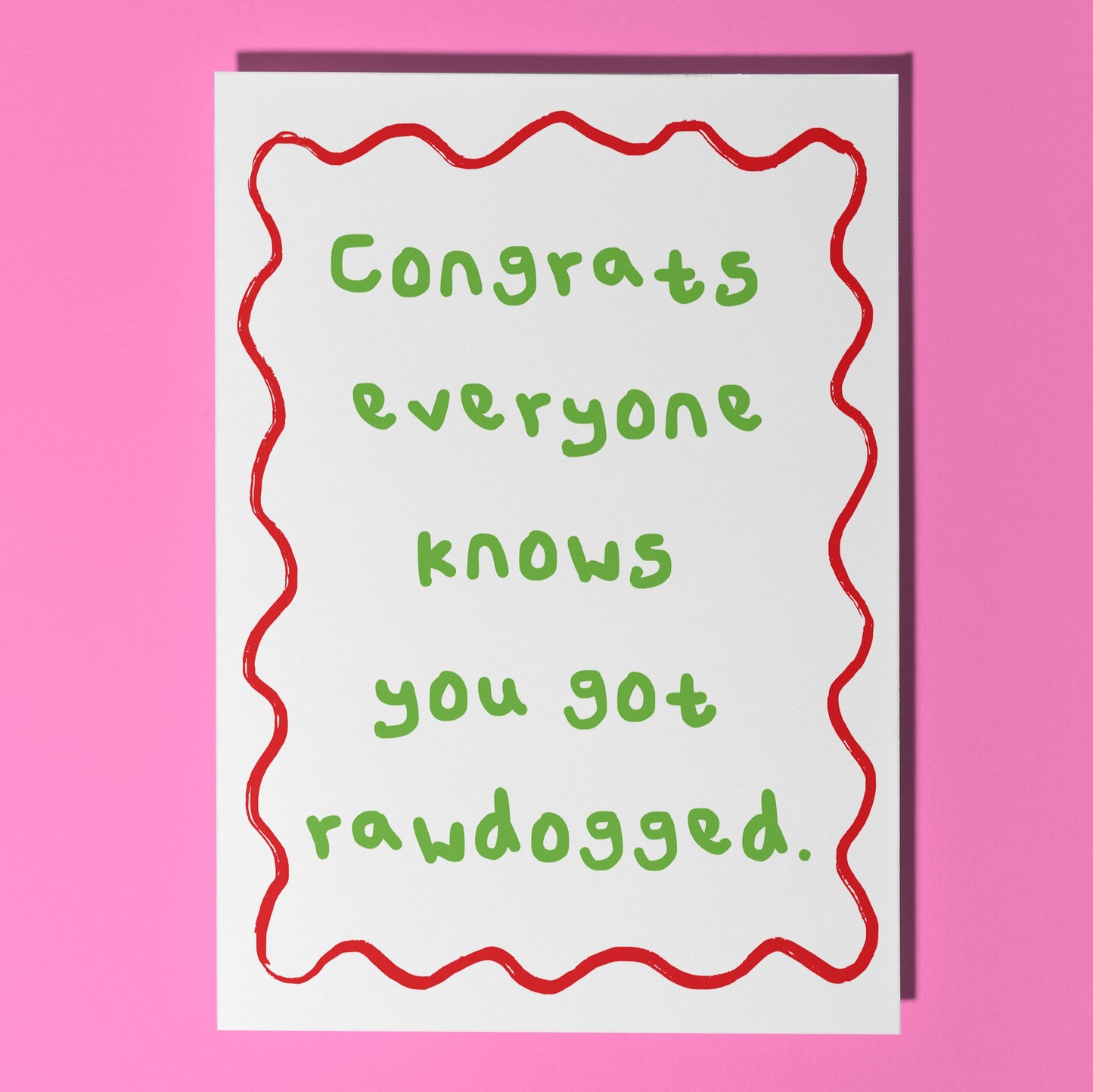funny baby shower card