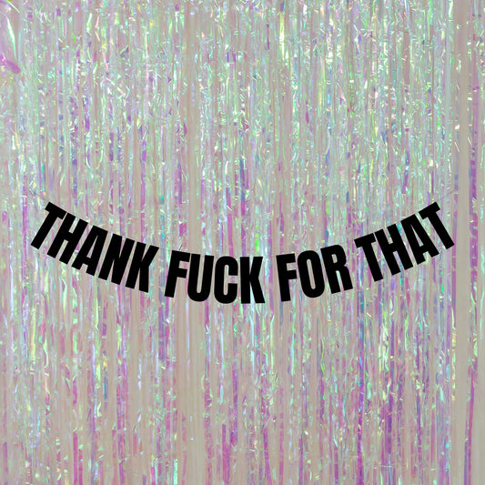 Thank fuck for that banner