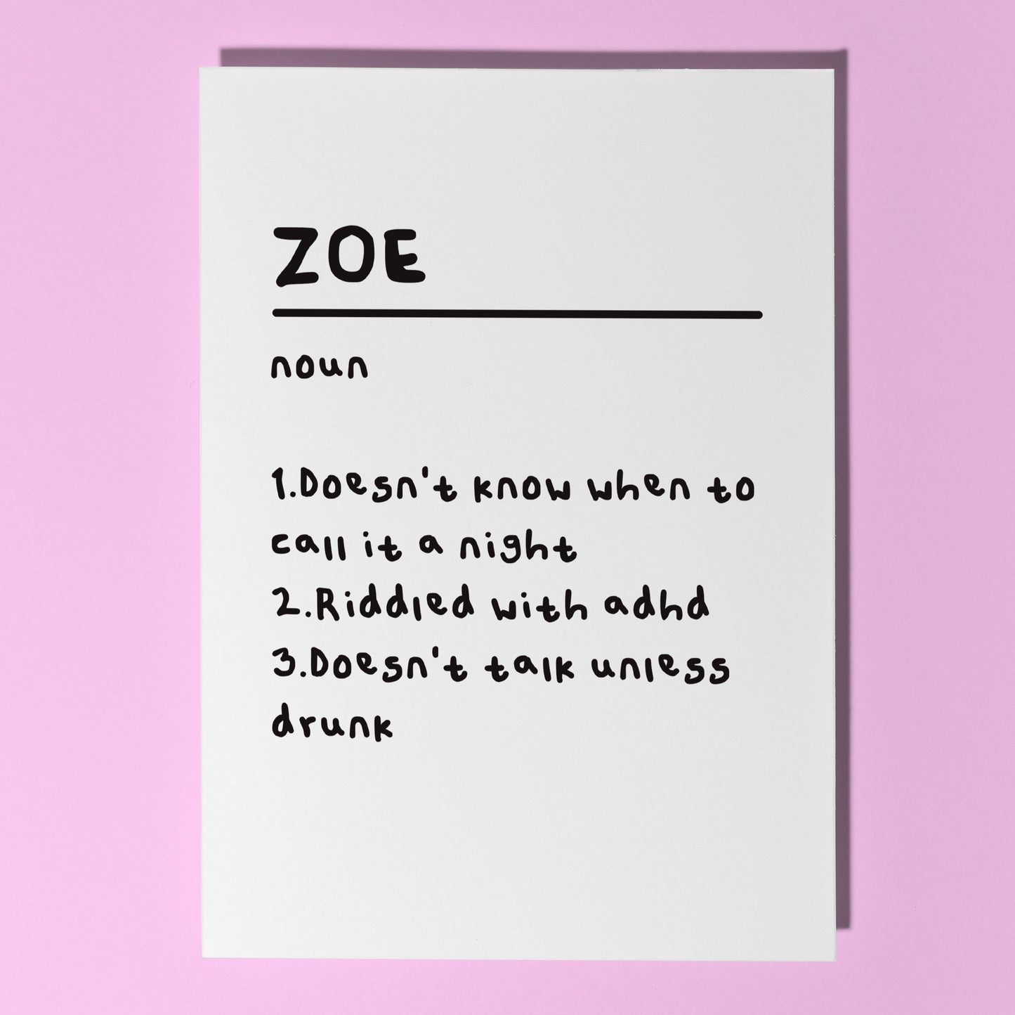 personalised funny birthday card