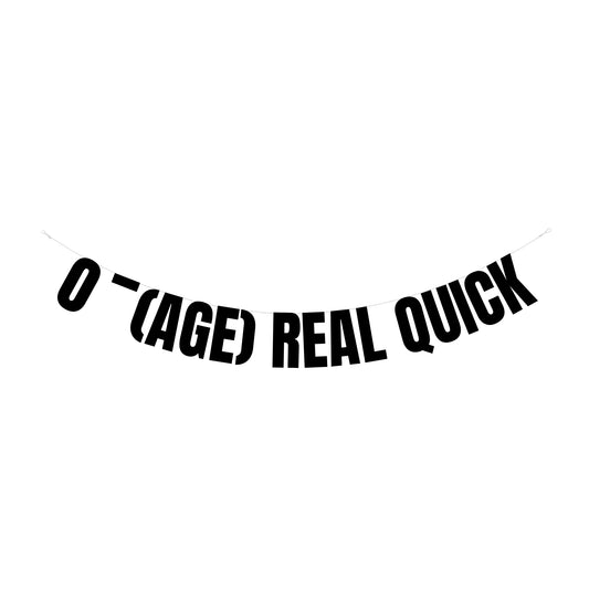 Personalised 0-custom age banner