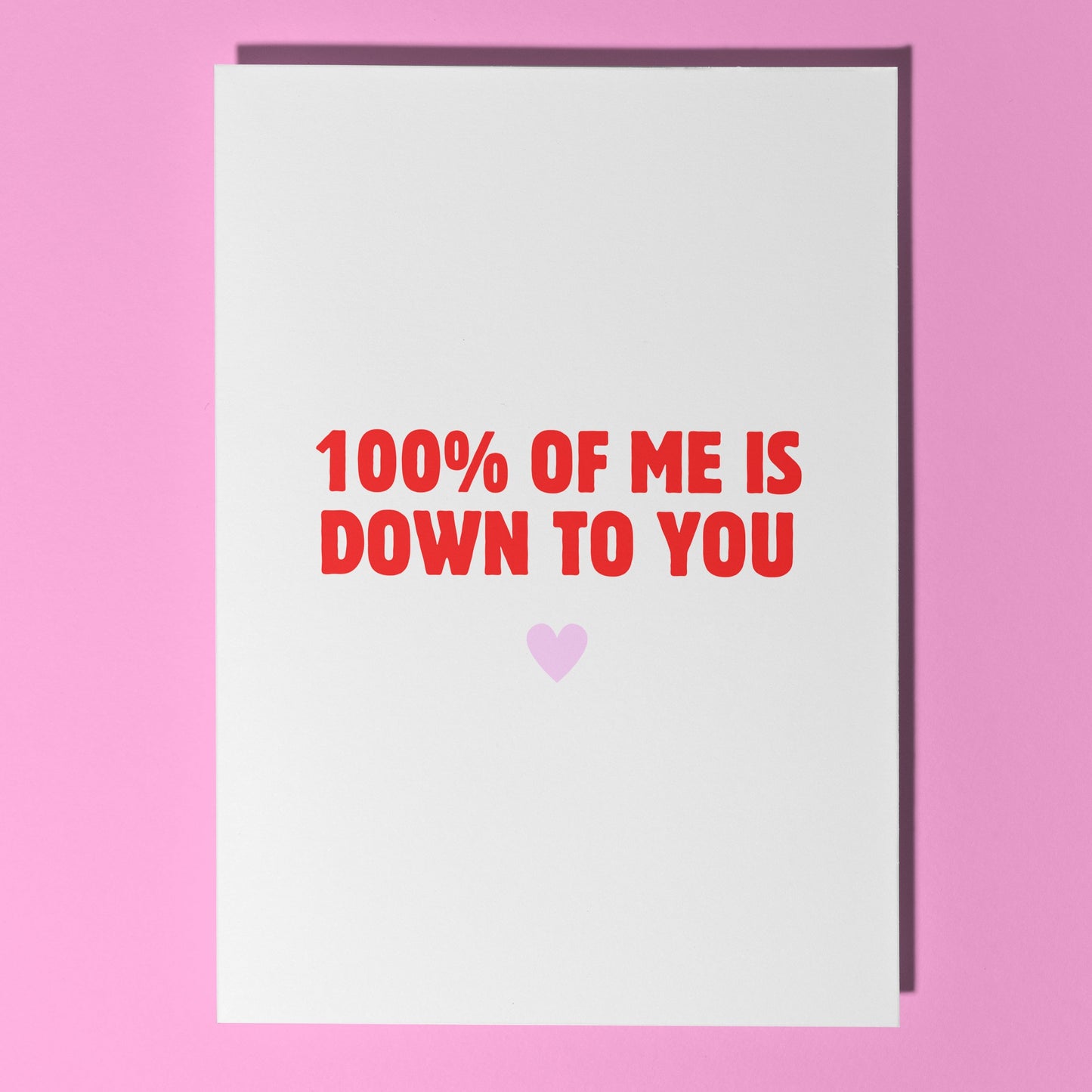 Down to you card
