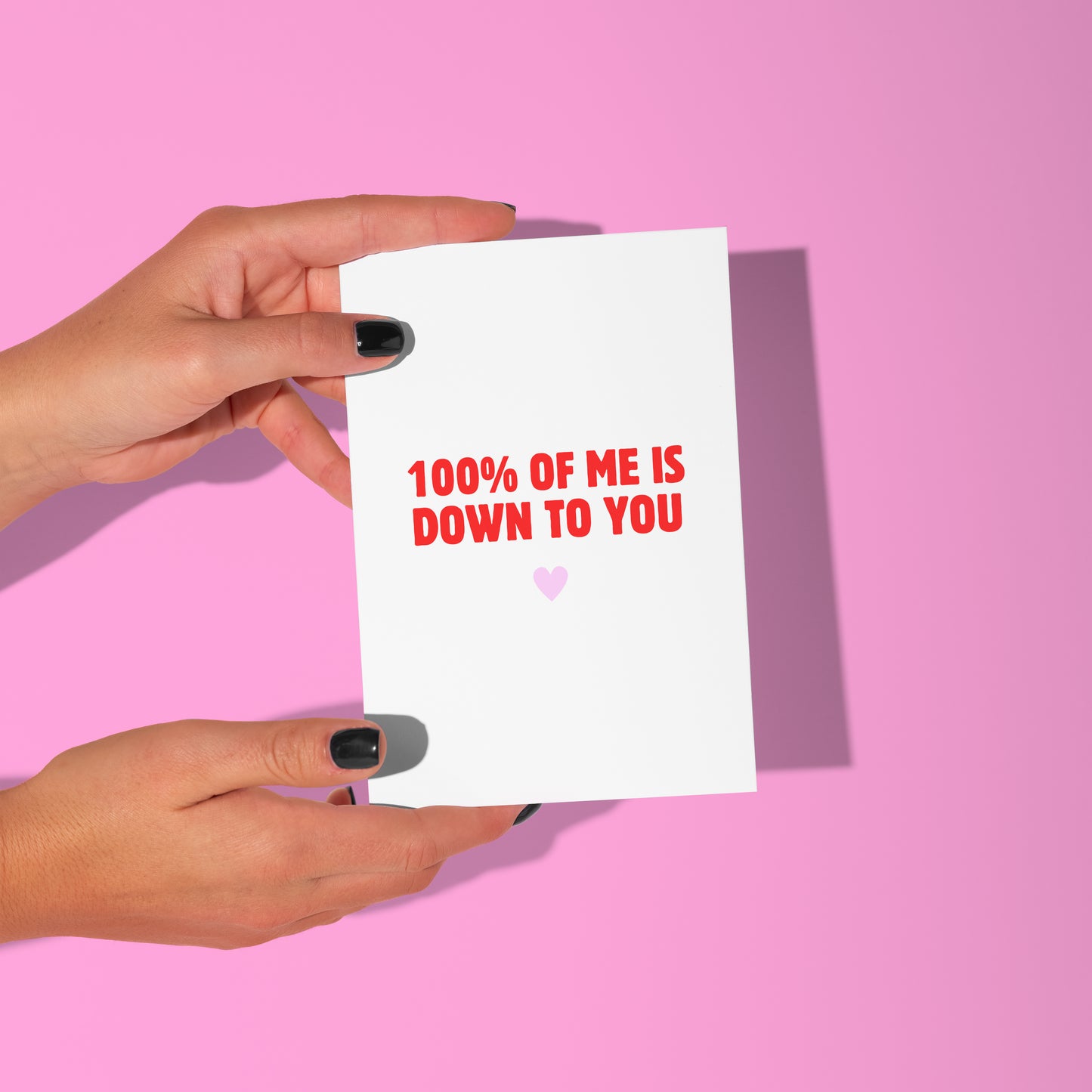 Down to you card