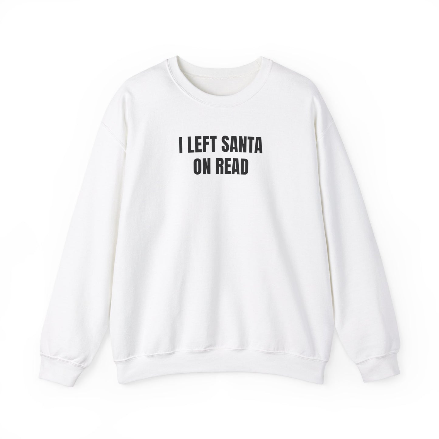 Left Santa on read Sweatshirt