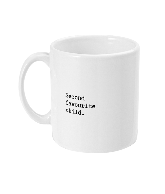 Second favourite child mug