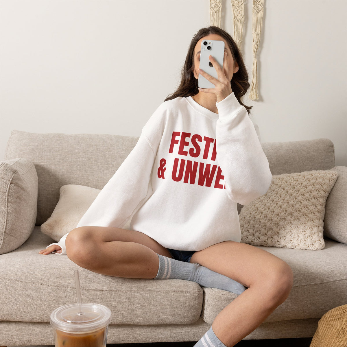 FESTIVE & UNWELL SWEAT