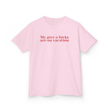 My give a fucks are on vacation baby tee