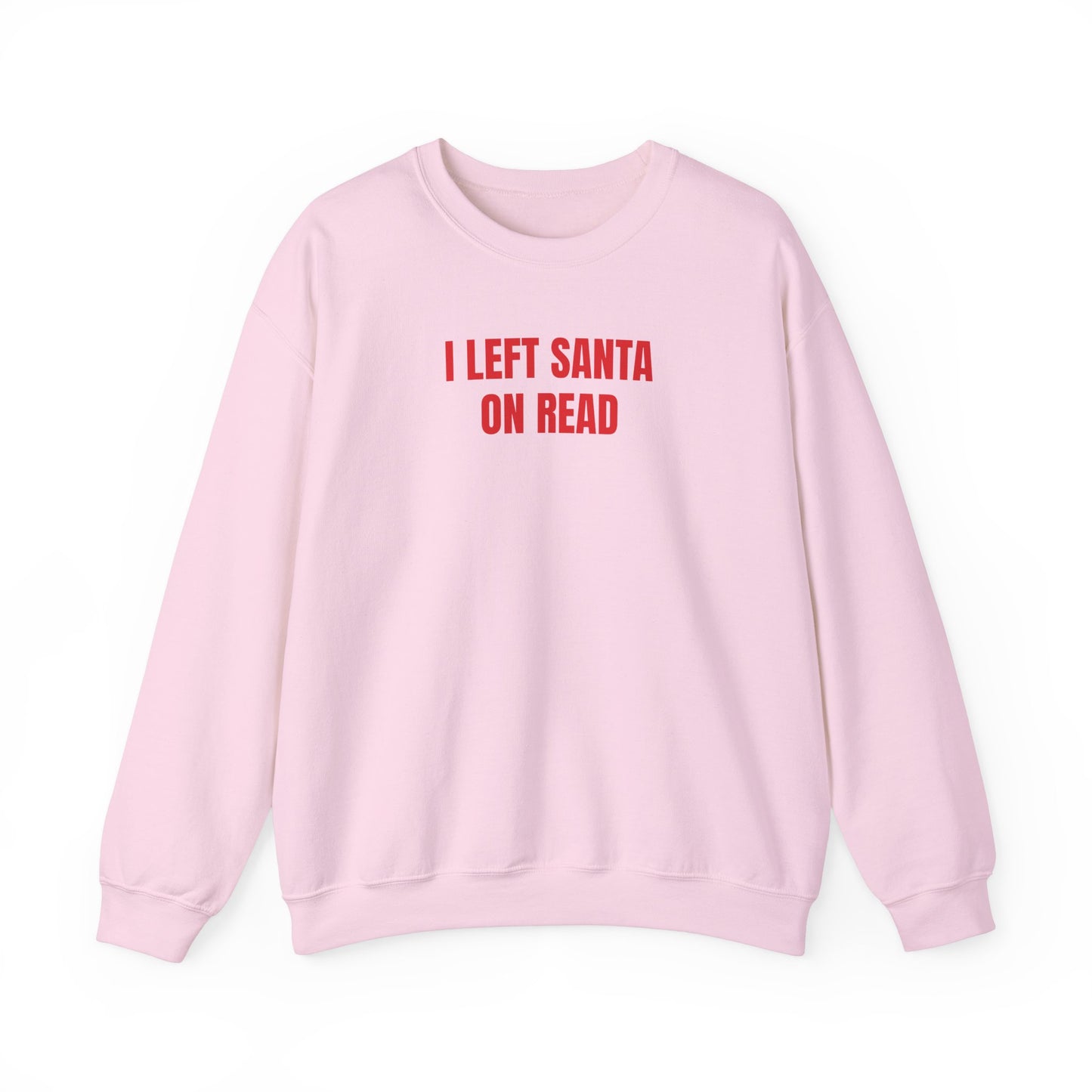 Left Santa on read Sweatshirt