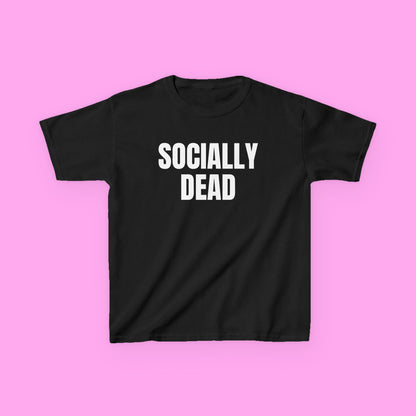 Socially dead baby tee