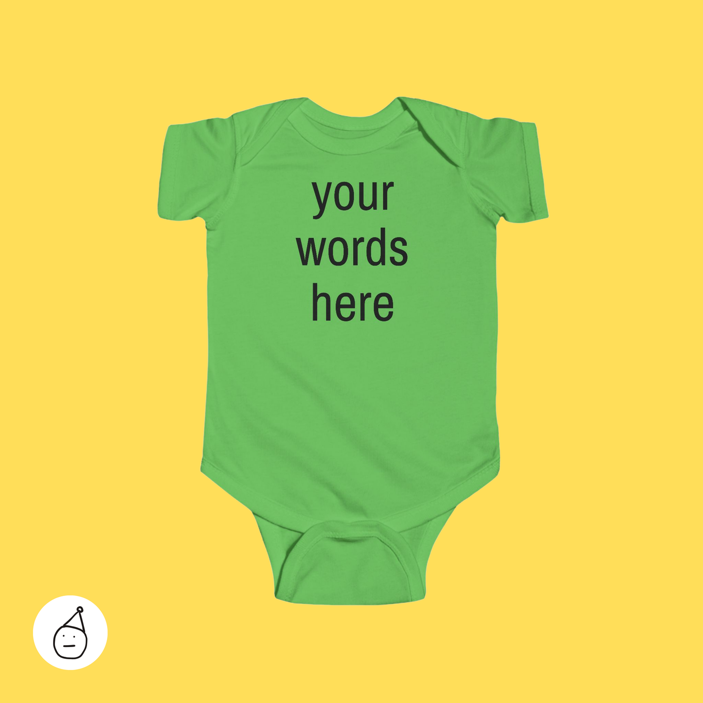 Custom brat baby grow