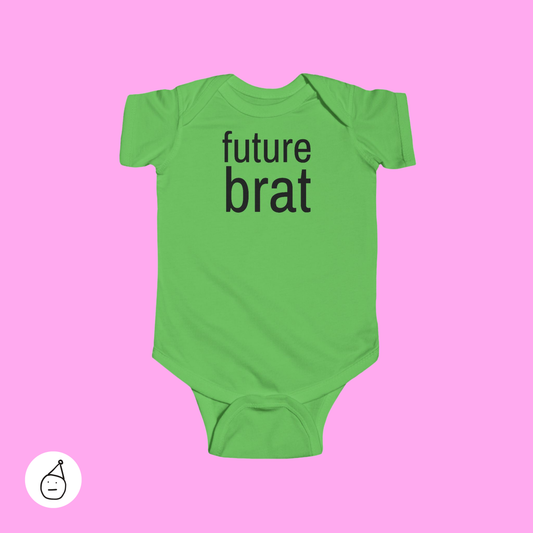 Custom brat baby grow