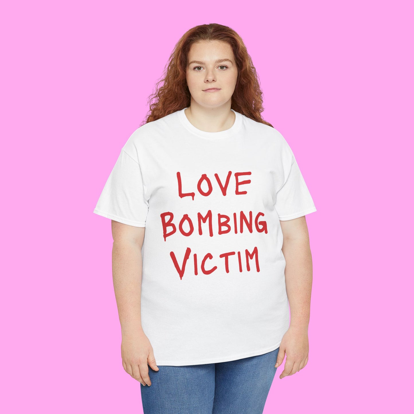 Love bombing victim tee