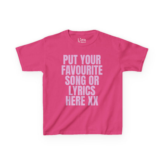 Custom Lyric Baby Tee