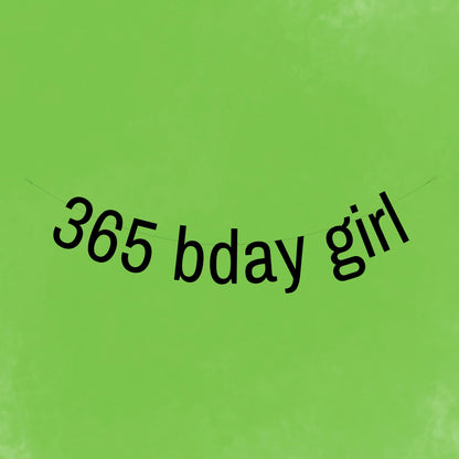 365 birthday girl banner