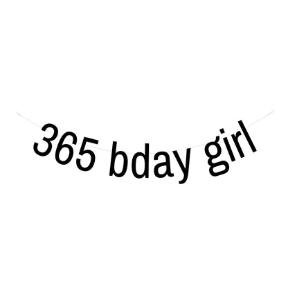365 birthday girl banner