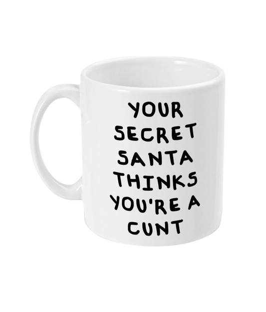 Secret Santa cunt mug