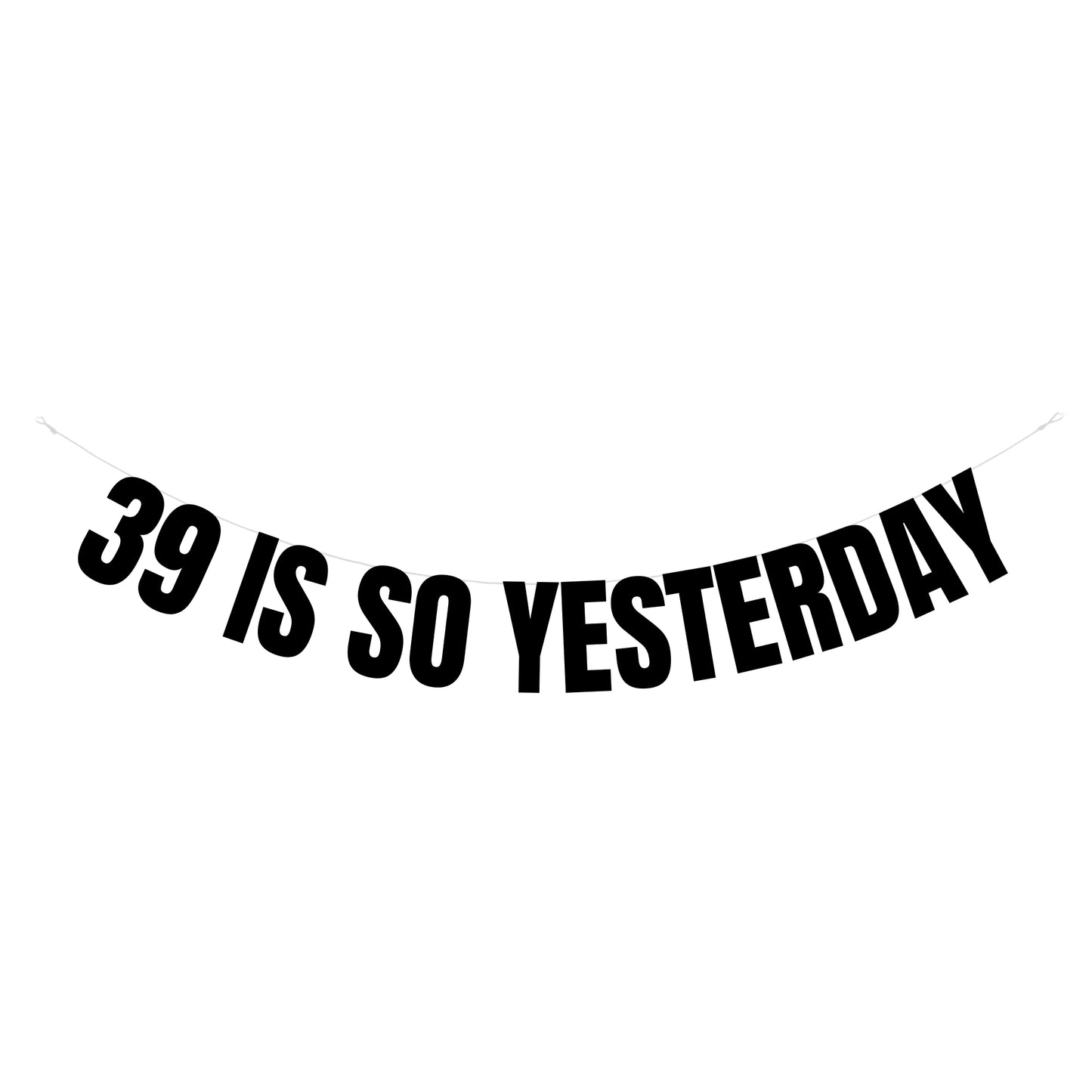 39 Is so yesterday banner