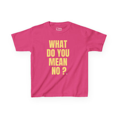 What Do You Mean No