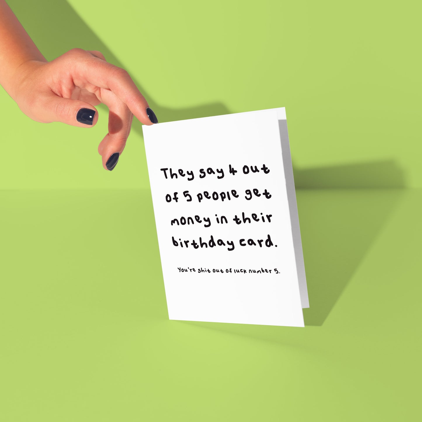 Shit out of luck card