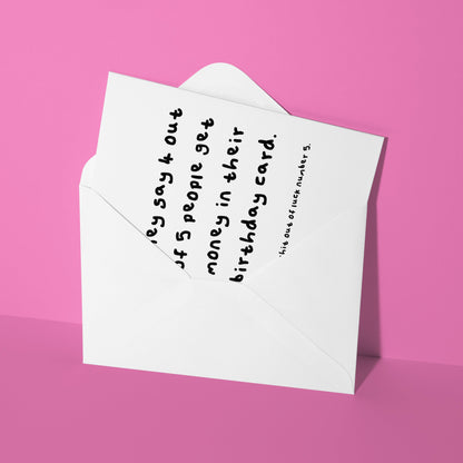 Shit out of luck card