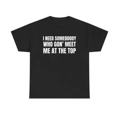 At the top | Drake tee