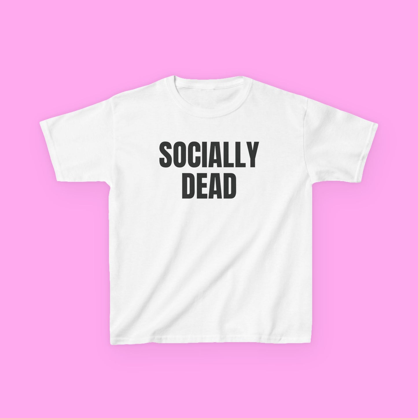 Socially dead baby tee