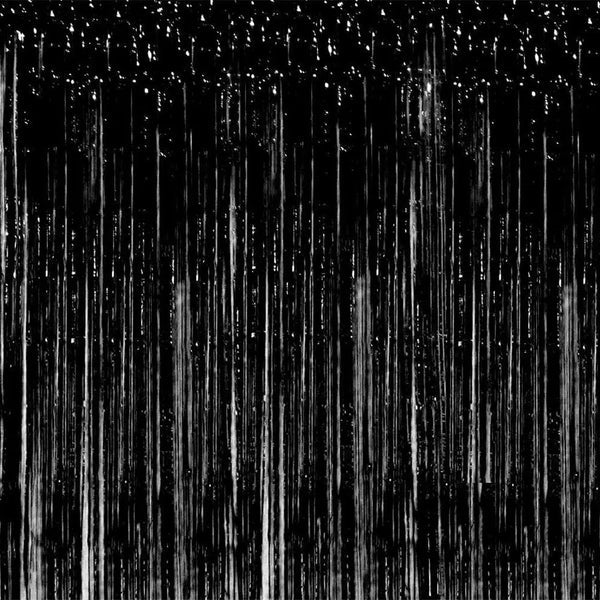 2 Pack - Black foil curtain backdrop