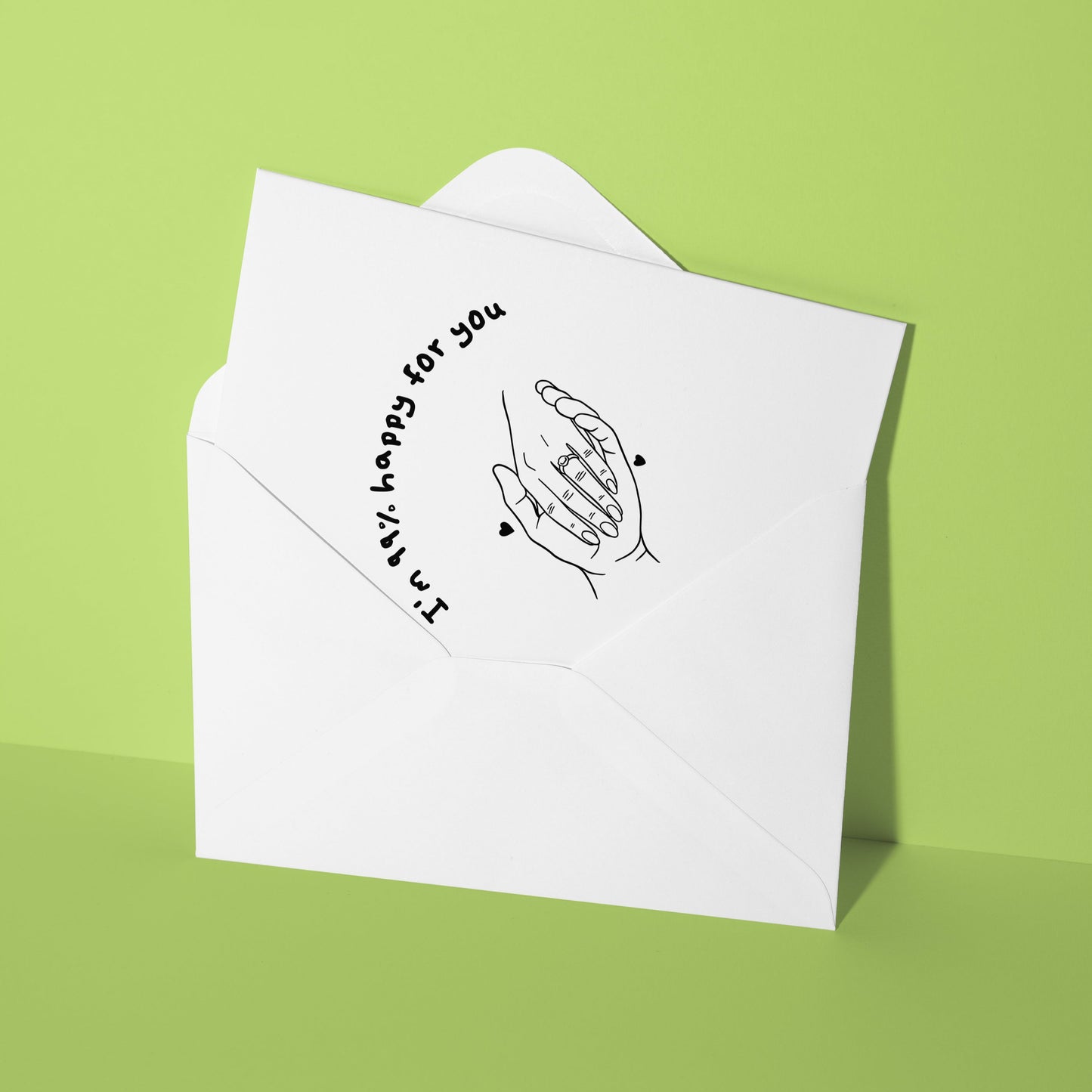 99% happy for you card