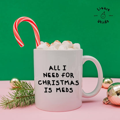 Christmas meds mug