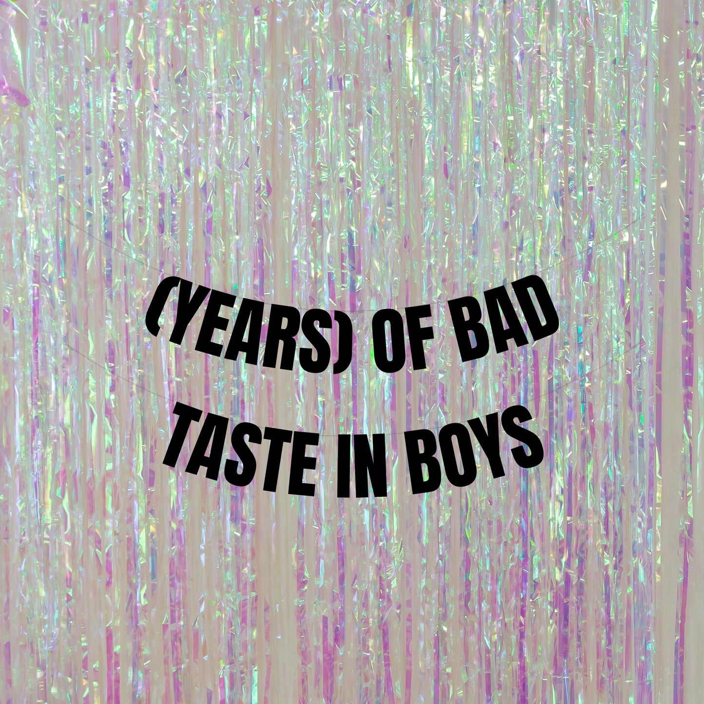 Personalised bad taste in boys banner