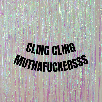 Cling cling banner